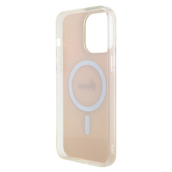 Guess GUHMP15XHITSP iPhone 15 Pro Max 6.7’’ pink/pink hardcase IML Iridescent MagSafe - Cell phone cases