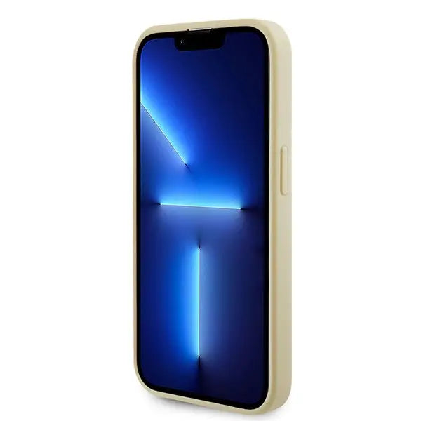 Guess GUHMP15XPSAHMCB iPhone 15 Pro Max 6.7’’ gold/gold hardcase Saffiano MagSafe - Cell phone cases