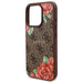 Guess GUHMP16LP4ROPEMCW iPhone 16 Pro 6.3’’ brown/brown hardcase 4G Flowers Print MagSafe - Cell phone cases