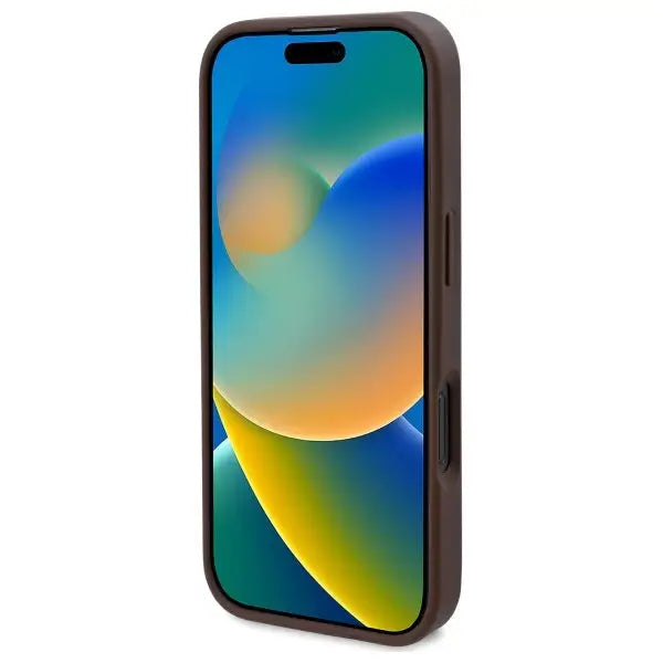 Guess GUHMP16LP4ROPEMCW iPhone 16 Pro 6.3’’ brown/brown hardcase 4G Flowers Print MagSafe - Cell phone cases