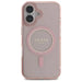 Guess GUHMP16SHFGEREP iPhone 16 6.1’’ pink/pink hardcase IML Glitter Circle MagSafe - Cell phone cases