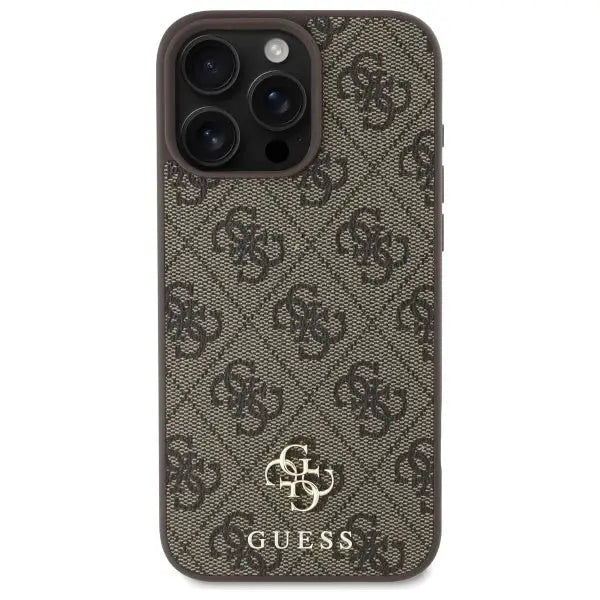 Guess GUHMP16XP4SM4MW iPhone 16 Pro Max 6.9’’ brown/brown hardcase 4G Small Classic MagSafe - Cell phone cases