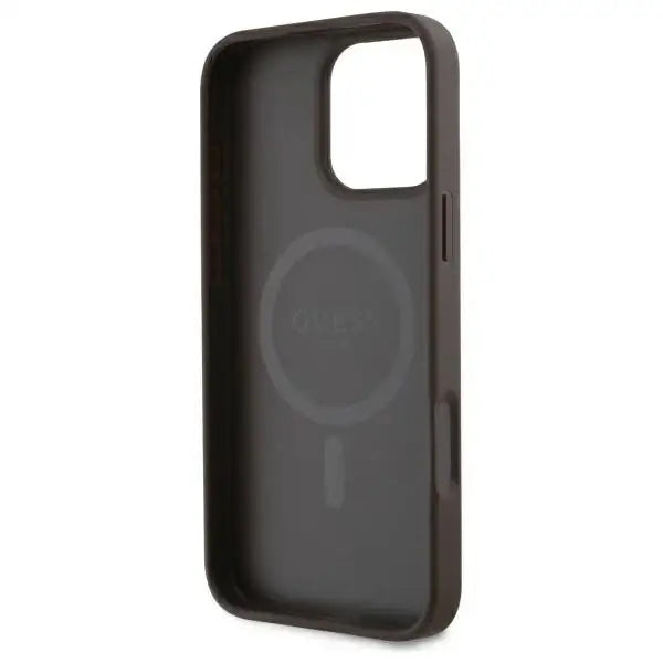 Guess GUHMP16XP4SM4MW iPhone 16 Pro Max 6.9’’ brown/brown hardcase 4G Small Classic MagSafe - Cell phone cases