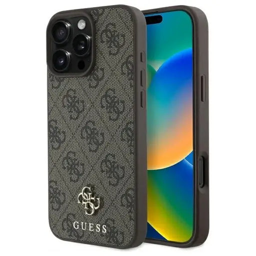 Guess GUHMP16XP4SM4MW iPhone 16 Pro Max 6.9’’ brown/brown hardcase 4G Small Classic MagSafe - Cell phone cases