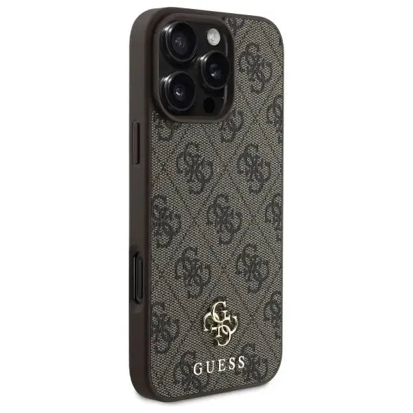 Guess GUHMP16XP4SM4MW iPhone 16 Pro Max 6.9’’ brown/brown hardcase 4G Small Classic MagSafe - Cell phone cases