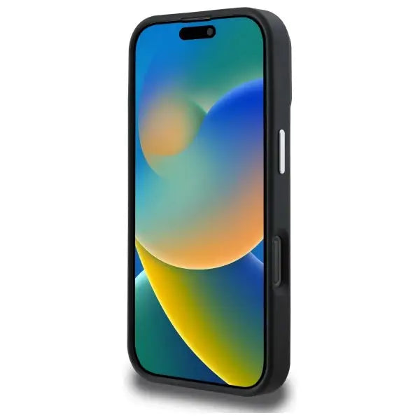 Guess GUHMP16XPGTSPSK iPhone 16 Pro Max 6.3’’ black/black hardcase Grained Triangle MagSafe - Cell phone cases