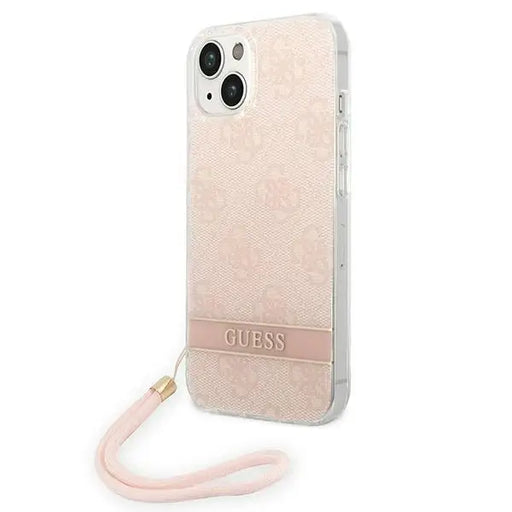 Guess GUOHCP14MH4STP iPhone 14 Plus 6.7 ’pink / pink hardcase 4G Print Strap - Cell phone cases and covers<<<HurtelXML