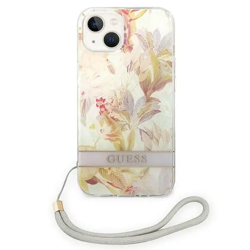 Guess GUOHCP14MHFLSU iPhone 14 Plus 6.7 ’purple / purple hardcase Flower Strap - Cell phone cases and covers<<<HurtelXML