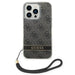 Guess GUOHCP14XH4STK iPhone 14 Pro Max 6.7’’ black/black hardcase 4G Print Strap - Cell phone cases