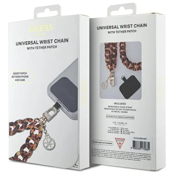 Guess GUOUCBMC4MT Universal Big Hand Strap Acetate Acrylic 4G Charm Case - Other cell phone equipment<<<HurtelXML