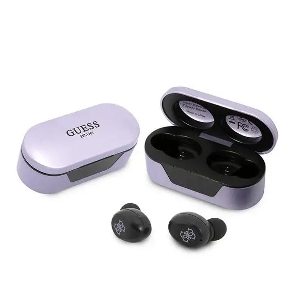 Guess GUTWST31EU TWS Bluetooth headphones + docking station purple/purple - Headphones and speakers<<<HurtelXML