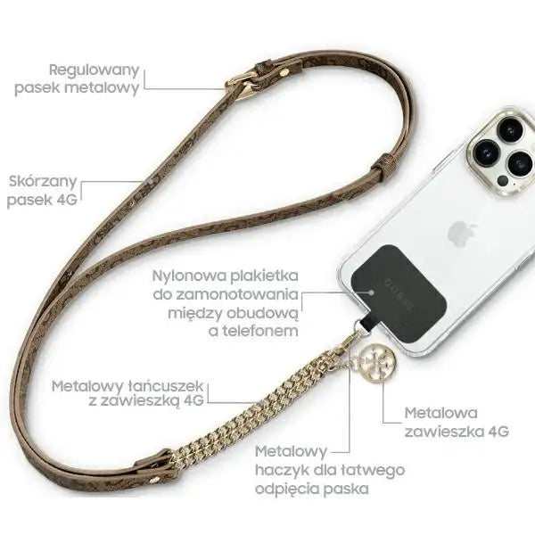 Guess GUUC4MG4EW Universal CBDY strap brown/brown 4G Chain - Other cell phone equipment<<<HurtelXML