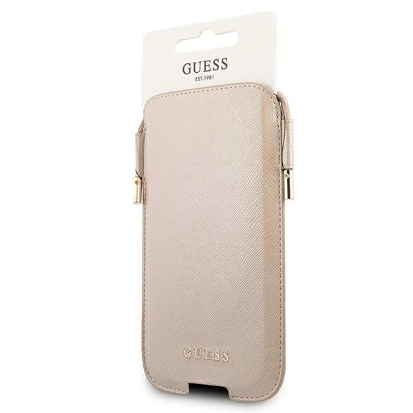 Guess Handbag GUHCP12MSAPSLG 6.1’’ gold/gold Saffiano - Others<<<HurtelXML
