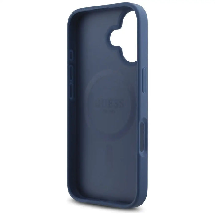 Guess HC PU 4G Small 4G and Classic Case for iPhone 16 MagSafe - Blue - Cell phone cases and covers<<<HurtelXML