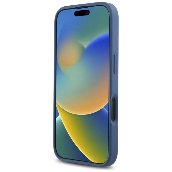 Guess HC PU 4G Small 4G and Classic Case for iPhone 16 MagSafe - Blue - Cell phone cases and covers<<<HurtelXML