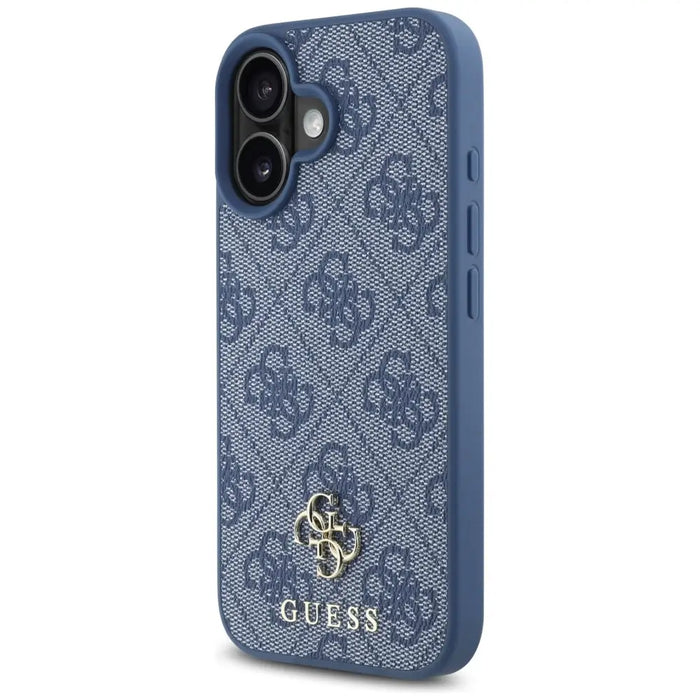 Guess HC PU 4G Small 4G and Classic Case for iPhone 16 MagSafe - Blue - Cell phone cases and covers<<<HurtelXML