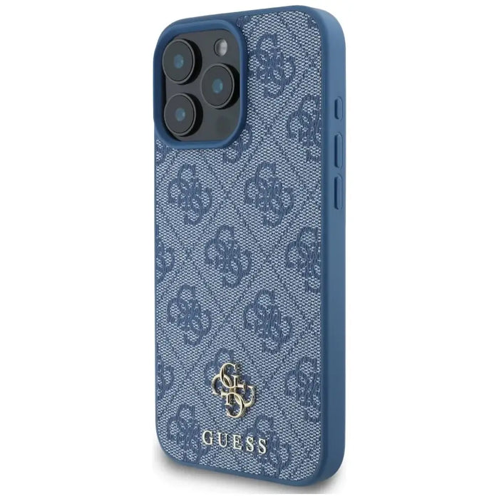 Guess HC PU 4G Small 4G and Classic Case for iPhone 16 Pro MagSafe - Blue - Cell phone cases and covers<<<HurtelXML