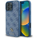 Guess HC PU 4G Small 4G and Classic Case for iPhone 16 Pro MagSafe - Blue - Cell phone cases and covers<<<HurtelXML