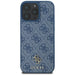 Guess HC PU 4G Small 4G and Classic Case for iPhone 16 Pro MagSafe - Blue - Cell phone cases and covers<<<HurtelXML