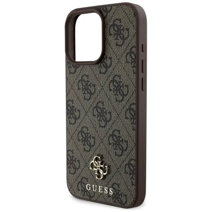 Guess HC PU 4G Small 4G and Classic Case for iPhone 16 Pro MagSafe - Brown - Cell phone cases and covers<<<HurtelXML