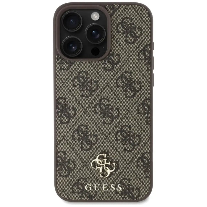 Guess HC PU 4G Small 4G and Classic Case for iPhone 16 Pro MagSafe - Brown - Cell phone cases and covers<<<HurtelXML