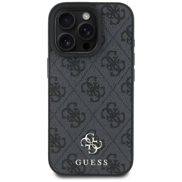 Guess HC PU 4G Small 4G and Classic Case for iPhone 16 Pro Max MagSafe - Black - Cell phone cases and covers<<<HurtelXML