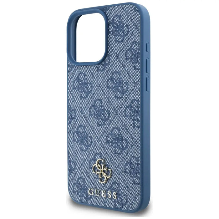 Guess HC PU 4G Small 4G and Classic Case for iPhone 16 Pro Max MagSafe - Blue - Cell phone cases and covers<<<HurtelXML