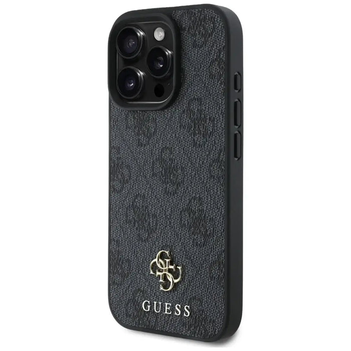 Guess HC PU 4G Small 4G and Classic Case for iPhone 16 Pro Max MagSafe - Black - Cell phone cases and covers<<<HurtelXML
