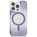 Guess HC Resin Bottom Glitter MagSafe case for iPhone 16 Pro - purple - Cell phone cases and covers<<<HurtelXML