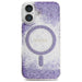 Guess HC Resin Bottom Glitter MagSafe case for iPhone 16 - purple - Cell phone cases and covers<<<HurtelXML