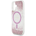 Guess HC Resin Bottom Glitter MagSafe iPhone 16 Case - Pink - Cell phone cases and covers<<<HurtelXML