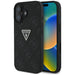 Guess Hot Stamp 4G Pattern Triangle Metal Logo case for iPhone 16 - black - Cell phone cases and covers<<<HurtelXML