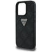 Guess Hot Stamp 4G Pattern Triangle Metal Logo Case for iPhone 16 Pro Max - Black - Cell phone cases