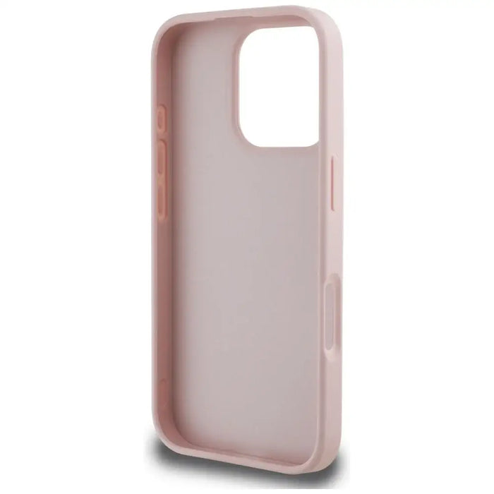Guess Hot Stamp 4G Pattern Triangle Metal Logo iPhone 16 Pro Case - Pink - Cell phone cases and covers<<<HurtelXML