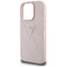 Guess Hot Stamp 4G Pattern Triangle Metal Logo iPhone 16 Pro Case - Pink - Cell phone cases and covers<<<HurtelXML