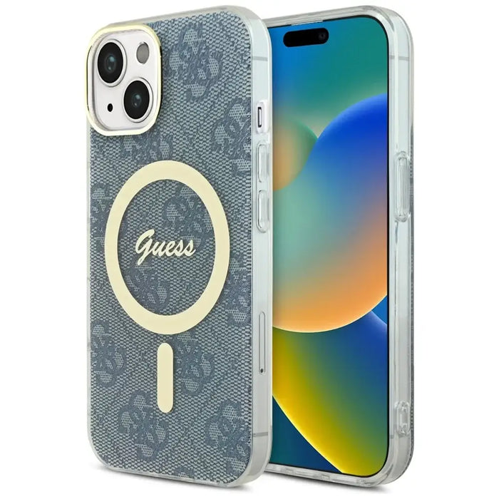 Guess IML 4G MagSafe case for iPhone 15 / 14 / 13 - blue - Cell phone cases and covers<<<HurtelXML