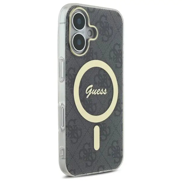 Guess IML 4G MagSafe Case for iPhone 16 Plus - Black - Cell phone cases and covers<<<HurtelXML