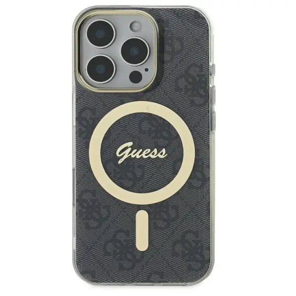 Guess IML 4G MagSafe Case for iPhone 16 Pro Max - Black - Cell phone cases and covers<<<HurtelXML