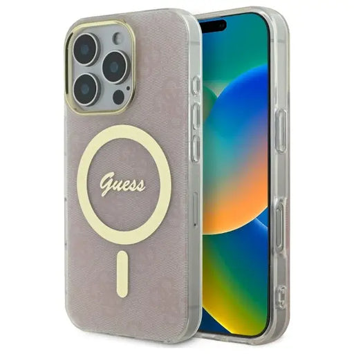 Guess IML 4G MagSafe Case for iPhone 16 Pro Max - Pink - Cell phone cases and covers<<<HurtelXML