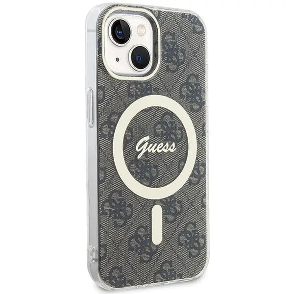 Guess IML 4G MagSafe iPhone 15 Plus Case - Brown - Cell phone cases and covers<<<HurtelXML