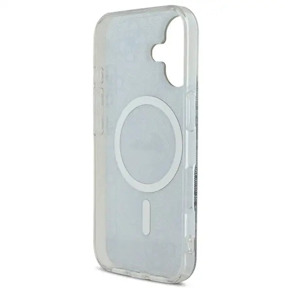 Guess IML 4G MagSafe iPhone 16 Case - Blue - Cell phone cases and covers<<<HurtelXML