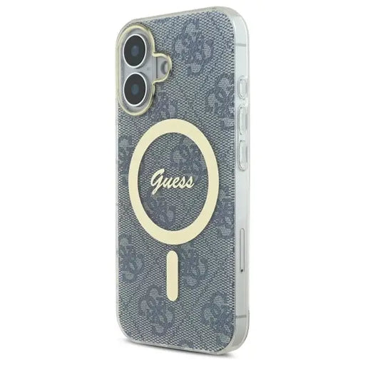 Guess IML 4G MagSafe iPhone 16 Case - Blue - Cell phone cases and covers<<<HurtelXML