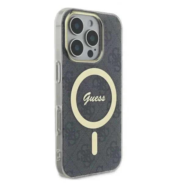 Guess IML 4G MagSafe iPhone 16 Pro Case - Black - Cell phone cases and covers<<<HurtelXML