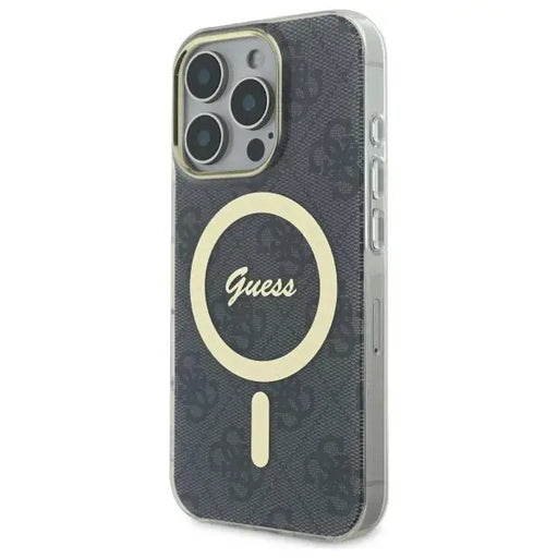 Guess IML 4G MagSafe iPhone 16 Pro Case - Black - Cell phone cases and covers<<<HurtelXML