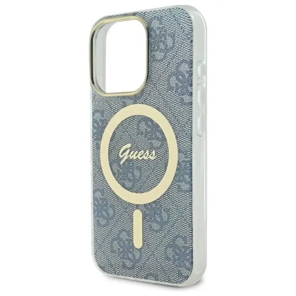 Guess IML 4G MagSafe iPhone 16 Pro Case - Blue - Cell phone cases and covers<<<HurtelXML
