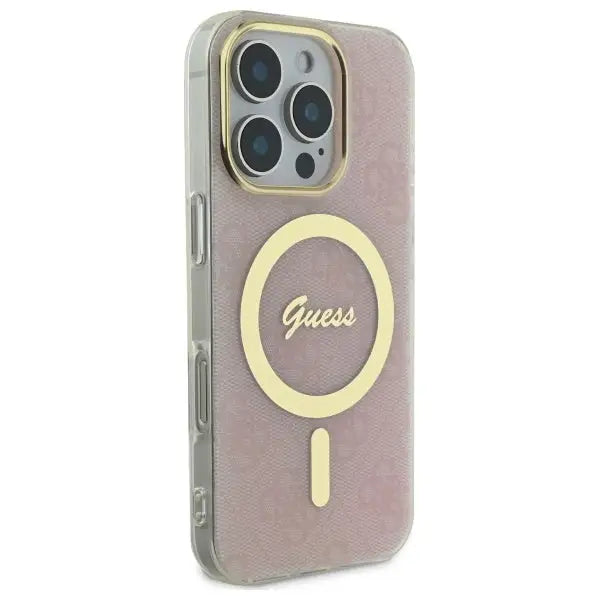 Guess IML 4G MagSafena iPhone 16 Pro Case - Pink - Cell phone cases and covers<<<HurtelXML