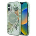 Guess IML Flower & Tonal Circle MagSafe case for iPhone 16 - green - Cell phone cases and covers<<<HurtelXML