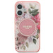 Guess IML Flower & Tonal Circle MagSafe iPhone 16 Plus Case - Pink - Cell phone cases and covers<<<HurtelXML