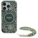 Guess IML Flowers Allover Electro With Pearl Strap MagSafe case for iPhone 16 Pro Max - green - Cell phone cases