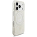 Guess IML Flowers Electro Pearl Strap MagSafe Case for iPhone 17 Pro - White - Cell phone cases and covers<<<HurtelXML